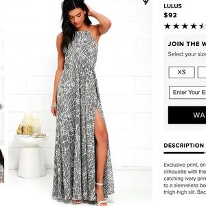 Lulu’s Marble Mood Maxi Dress